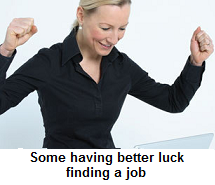 Some having better luck finding a job