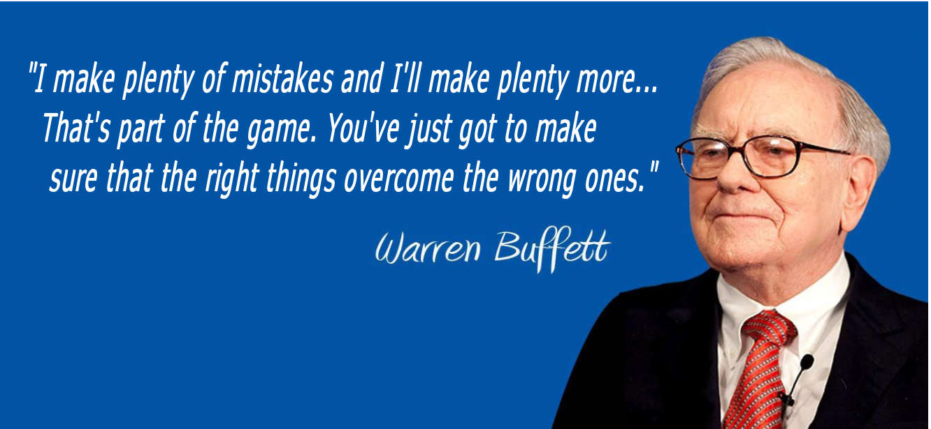 Warren Buffet Quote- Mistakes